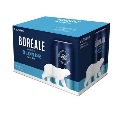 BOREALE, BIÈRE BLONDE PALE ALE 4,6%, 6 X 355 ML