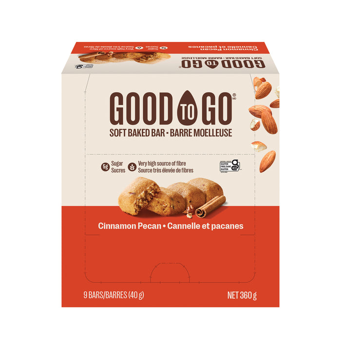 GOOD TO GO KETO SNACK BAR - KETO SNACK BAR-CINNAMON PECAN - 9X40G