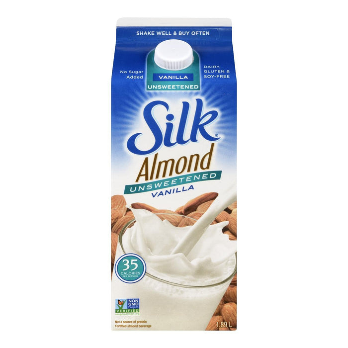 SILK BOISSON AMANDES VANILLE NON SUCRÉ 1.89 L