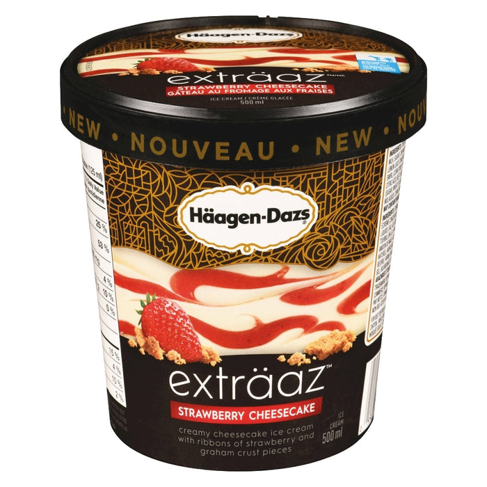 HAAGEN DAZS, GLACE AU FROMAGE AUX FRAISE, 500 ML