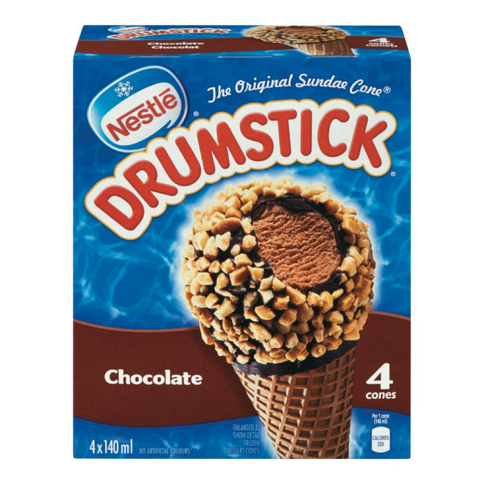 PITON, CORNETS DE GLACE AU CHOCOLAT, 4X140ML