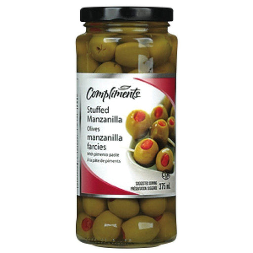 COMPLIMENTS OLIVES MANZANILLA FARCIES 375 ML