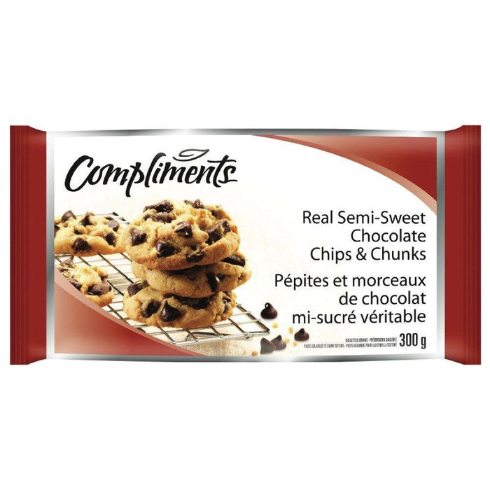 COMPLIMENTS PÉPITES MORCEAUX CHOCOLAT MI SUCRE 300 G