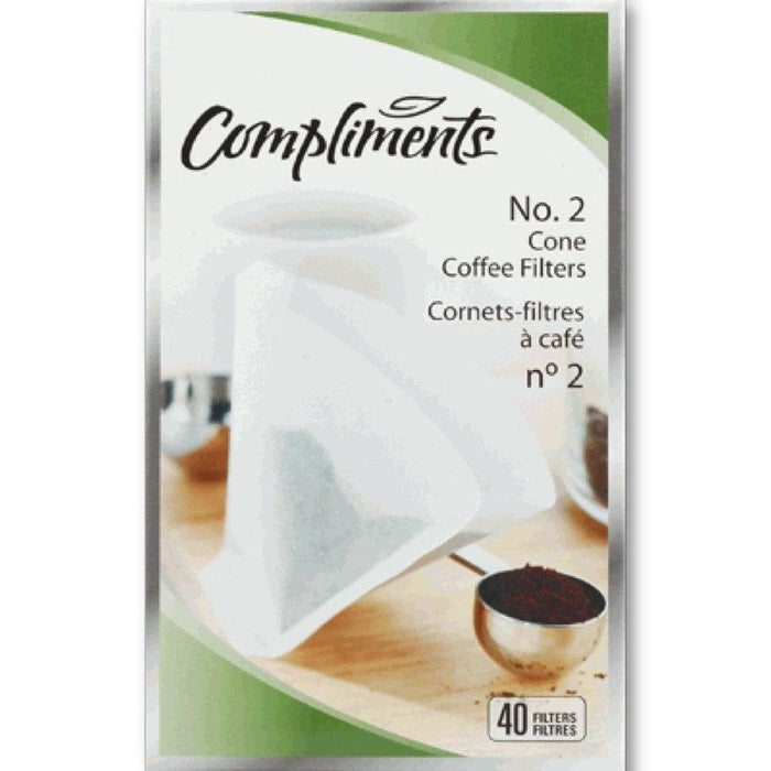 COMPLIMENTS FILTRE À CAFÉ CONE #2 40 UN