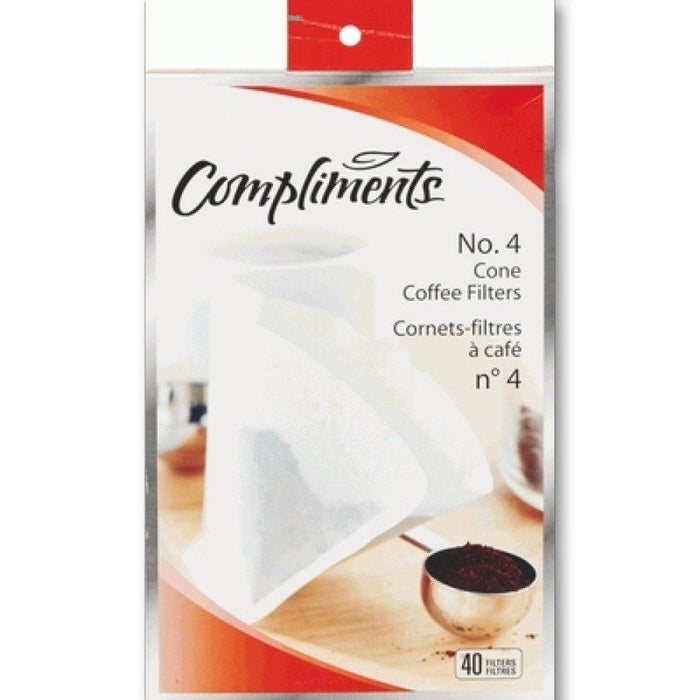 COMPLIMENTS FILTRE À CAFÉ CONE #4 40 UN