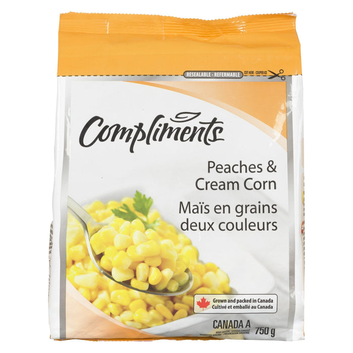 COMPLIMENTS MAÏS CRÈME PÊCHES 750 G