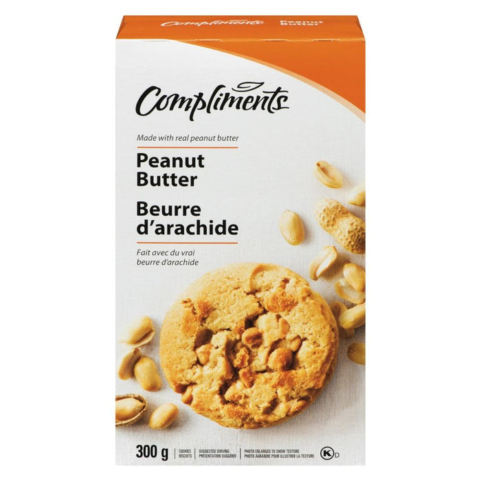 COMPLIMENTS BISCUITS AU BEURRE D'ARACHIDES 300G