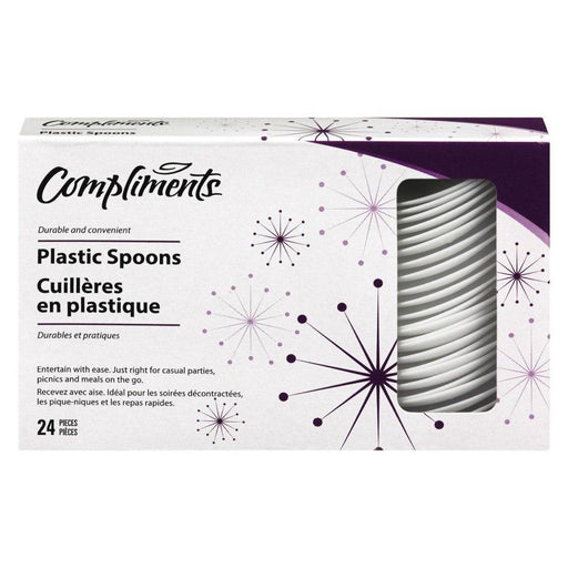 COMPLIMENTS CUILLÈRES EN PLASTIQUE 24 UN