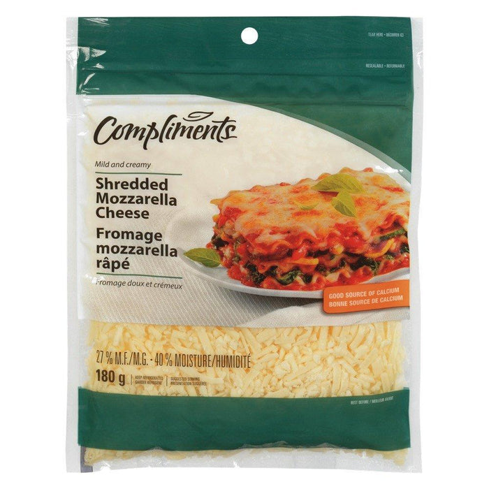 COMPLIMENTS FROMAGE RAPÉ MOZZARELLA 180 G