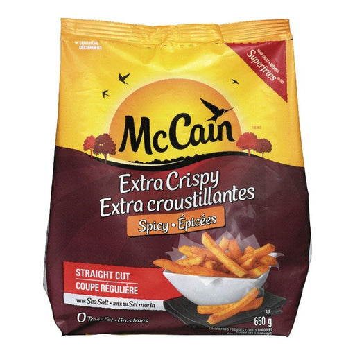 MCCAIN FRITES EXTRA CROUSTILLES ÉPICÉES 650 G