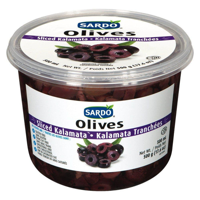 SARDO OLIVE KALAMATA TRANCHÉ 500 ML