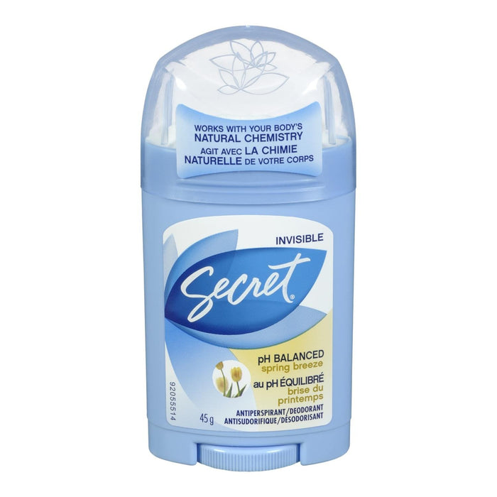 SECRET DÉODORANT ANTI-TRANSPIRANT INVISIBLE BREEZE DE PRINTEMPS PH ÉQUILIBRÉ 45 G
