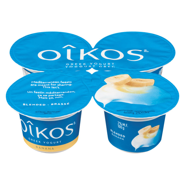 OIKOS YOGURT 4 x 100 G - BANANA