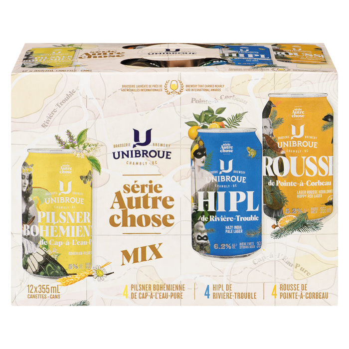 UNIBROUE, MIX BEER, 12 X 355 ML