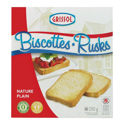 GRISSOL BISCOTTES NATURE 250 G