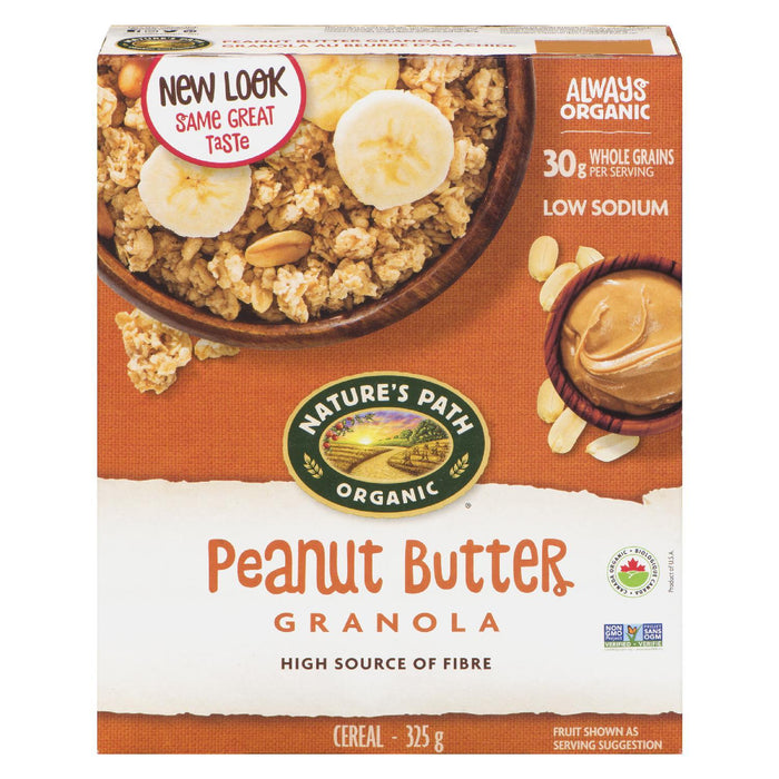 NATURES PATH CÉRÉALES BIOLOGIQUES GRANOLA BEURRE D'ARACHIDES 325 G