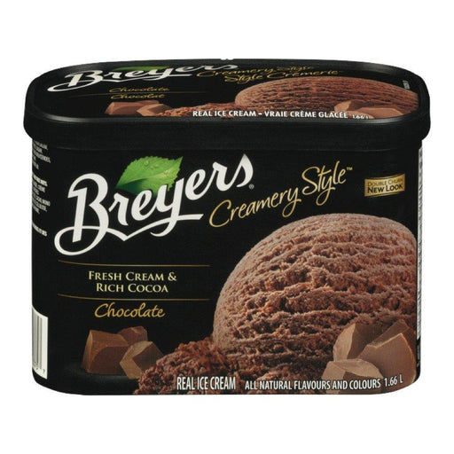 BREYERS D.BARAT. CRÈME GLACÉE CHOCOLAT 1.66 L