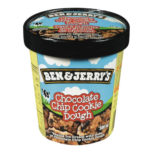 BEN & JERRY'S CRÈME GLACÉE PÂTES BISCUIT GR. CHOCOLAT 500 ML
