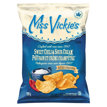 MISS VICKIES CHIPS DE POMME DE TERRE CHILI DOUX ET CRÈME SURE 200 G