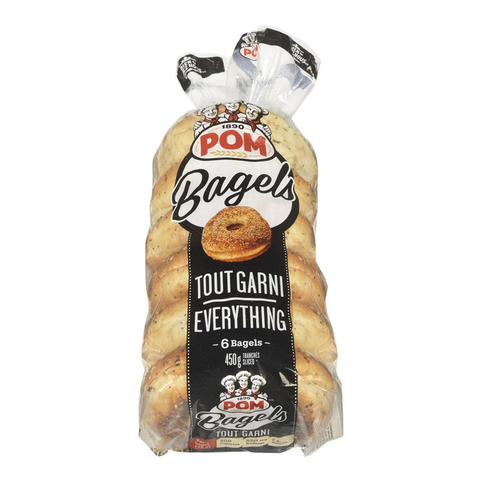 POM BAGELS TRANCHÉS TOUT 6S 450 G