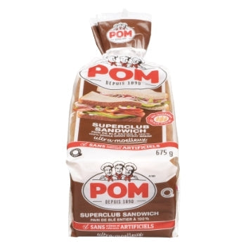 POM SUPER CLUB MOËL. PAIN 100% BLÉ 695G