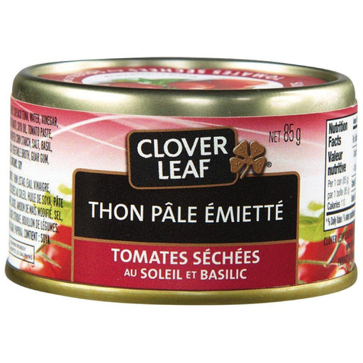 CLOVERLEAF THON PÂLE ÉMIETTÉ TOMATE ET BASIL 85 G