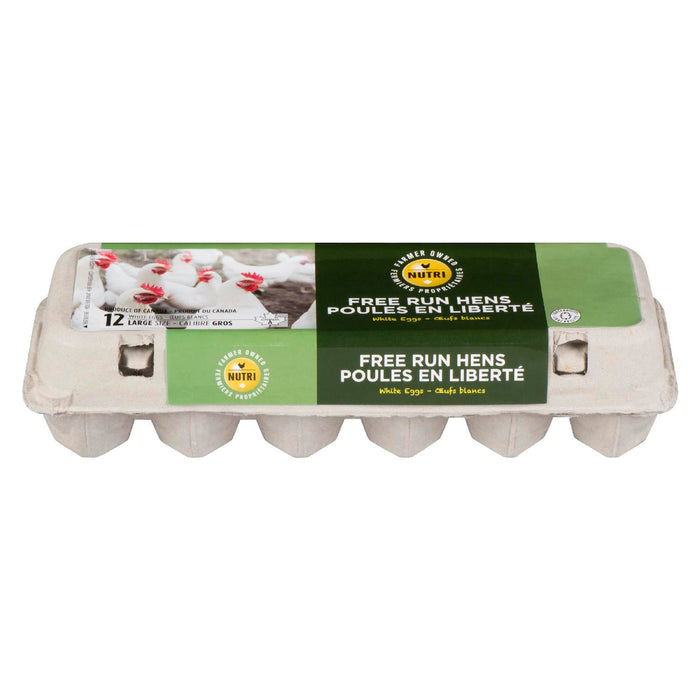 NUTRI-OEUF FREE RUN HENS WHITE EGGS 1DZ