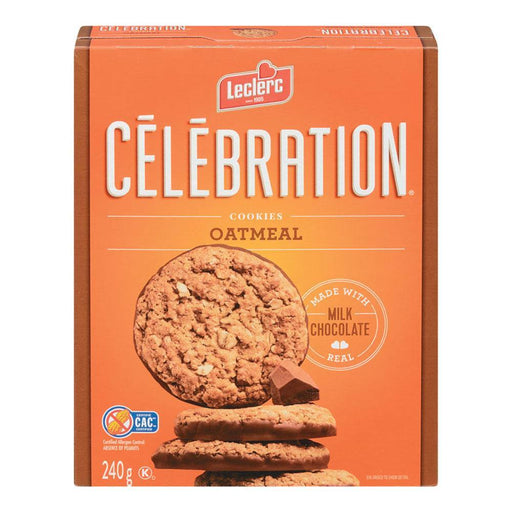LECLERC CELEBRATION BISCUIT FLOCONS AVOINE CHOCOLAT 240 G