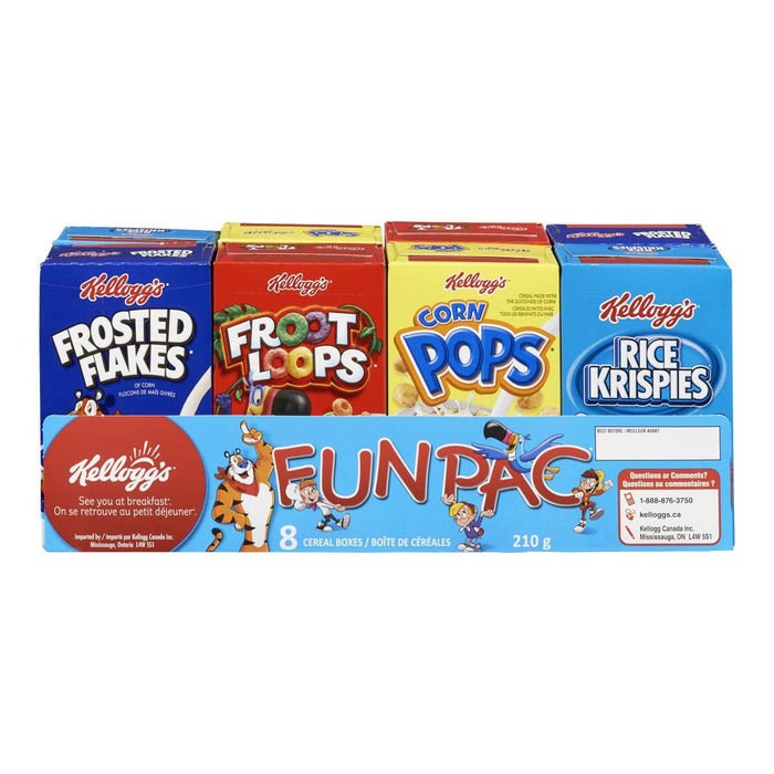 KELLOGG FUN PAC CÉRÉALES 8S 210 G