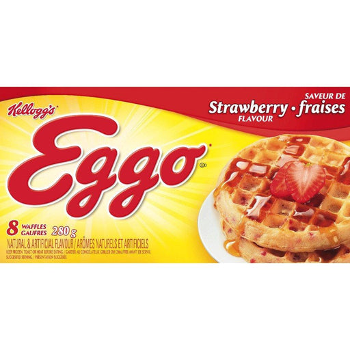 KELLOGG'S EGGO GAUFFRES FRAISE 8PK 280 G