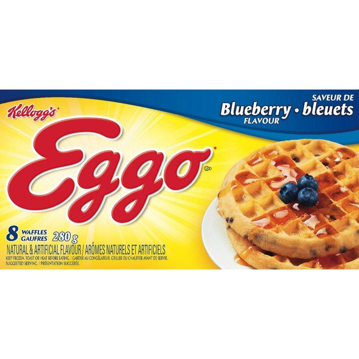 KELLOGG'S EGGO GAUFFRES BLEUET 8PK 280 G