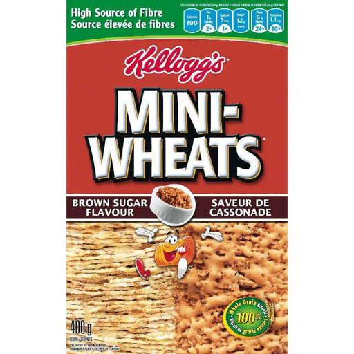 KELLOGG'S CÉRÉALES MINI WHEATS CASSONADE 400 G