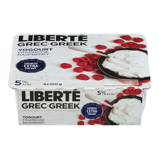 LIBERTÉ YOGOURT GREC FRAMBOISE 2% 100 G