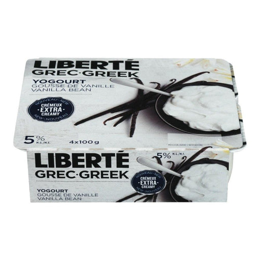 LIBERTÉ YOGOURT GREC VANILLE EXTRA CRÈMEUX 5% 100 G