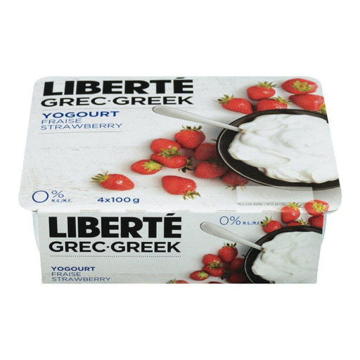 LIBERTÉ YOGOURT GREC FRAISE 0% 100 G