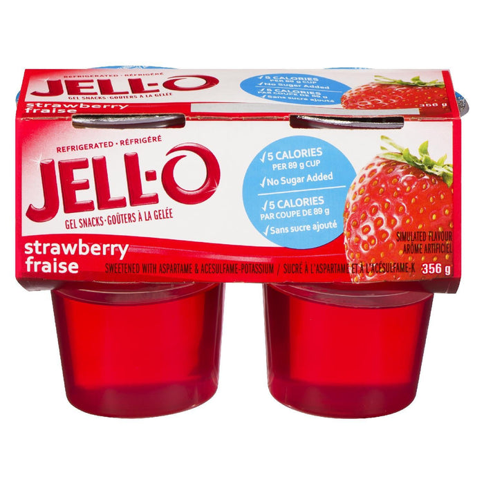 JELLO FRAISE DU DÉSERT RÉFRIGÉRÉE 4X89G