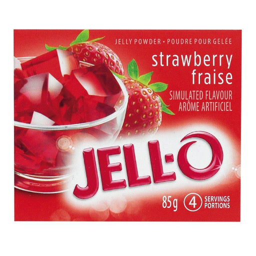 JELL-O POUDRE POUR GELATINE FRAISE 85 G