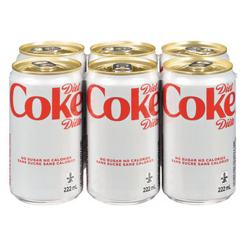 DIET COKE 6 x 222 ML