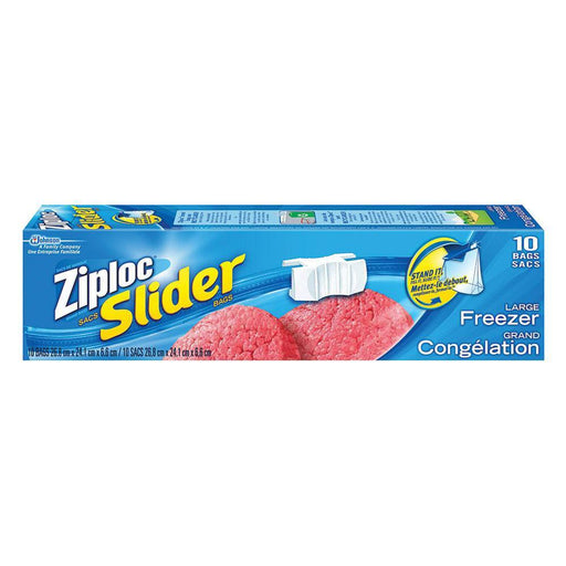 ZIPLOC SLIDELOCK SAC PLASTIQUE GRAND 10 UN