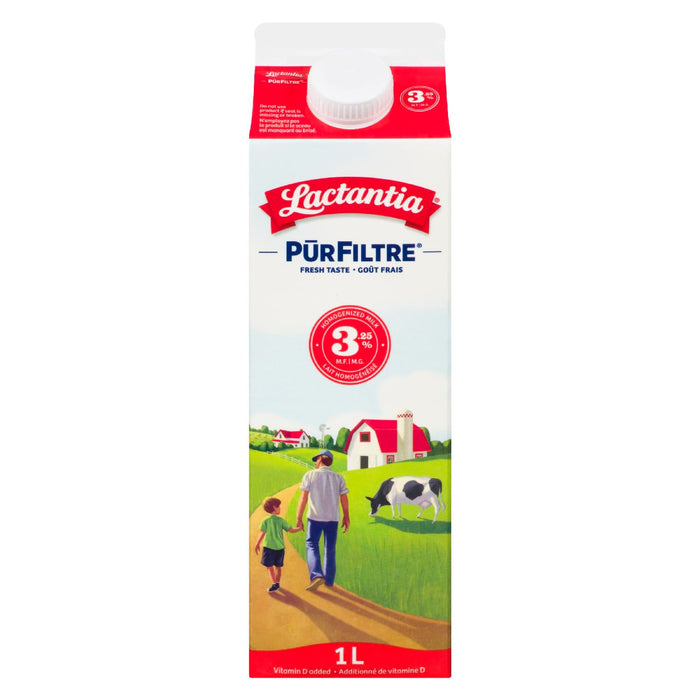 LACTANTIA PUR FILTRE LAIT 3,25% 1 L