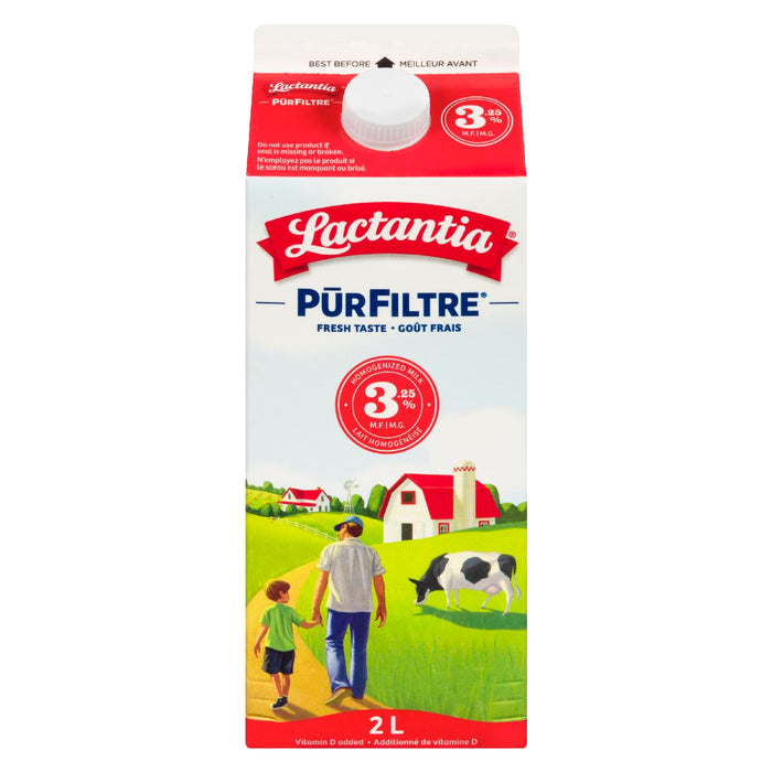LACTANTIA PUR FILTRE LAIT 3,25% 2 L