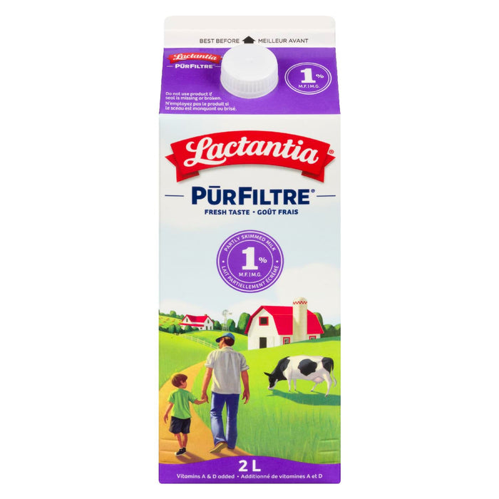 LACTANTIA PUR FILTRE LAIT 1% 2 L