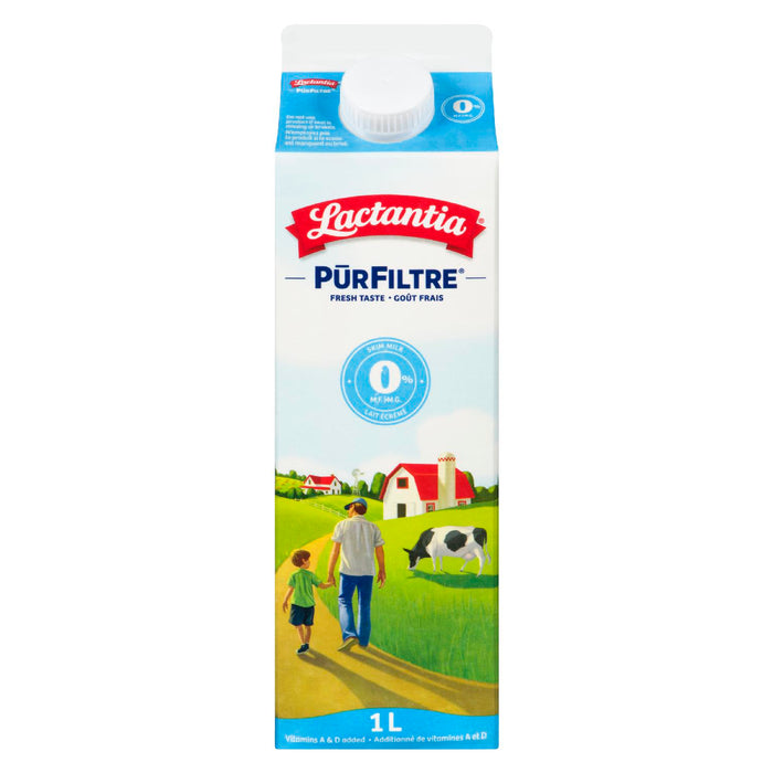 LACTANTIA PUR FILTRE LAIT SANS GRAISSE ÉCRÉMÉ 1 L