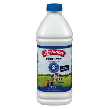 LACTANTIA, PUR FILTRE MILK 2%, 1.5 L
