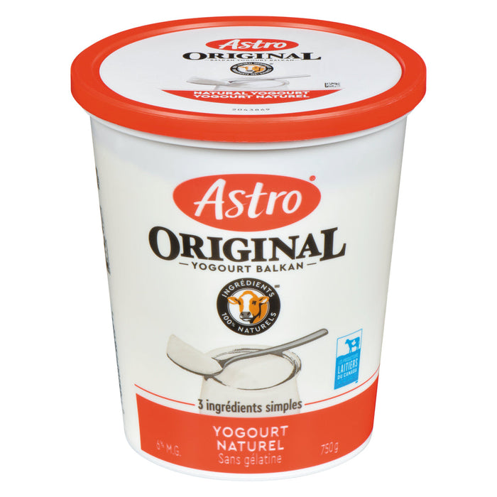 ASTRO ORIGINAL YAOURT NATUREL BALKAN 750 G