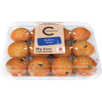 COMPLIMENTS MINI MUFFINS BLEUETS 336G 12UNITÉS