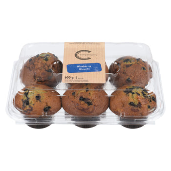 COMPLIMENTS MUFFINS BLEUETS. 600G 6UNITÉS