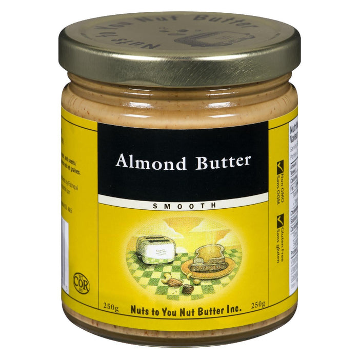 NOIX TO YOU BEURRE DE NOIX BEURRE D'AMANDE LISSE 250 G