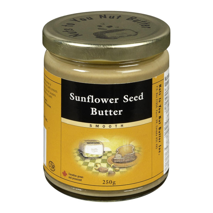 NUTS TO YOU BEURRE DE NOIX INC BEURRE DE GRAINES DE TOURNESOL 250 G