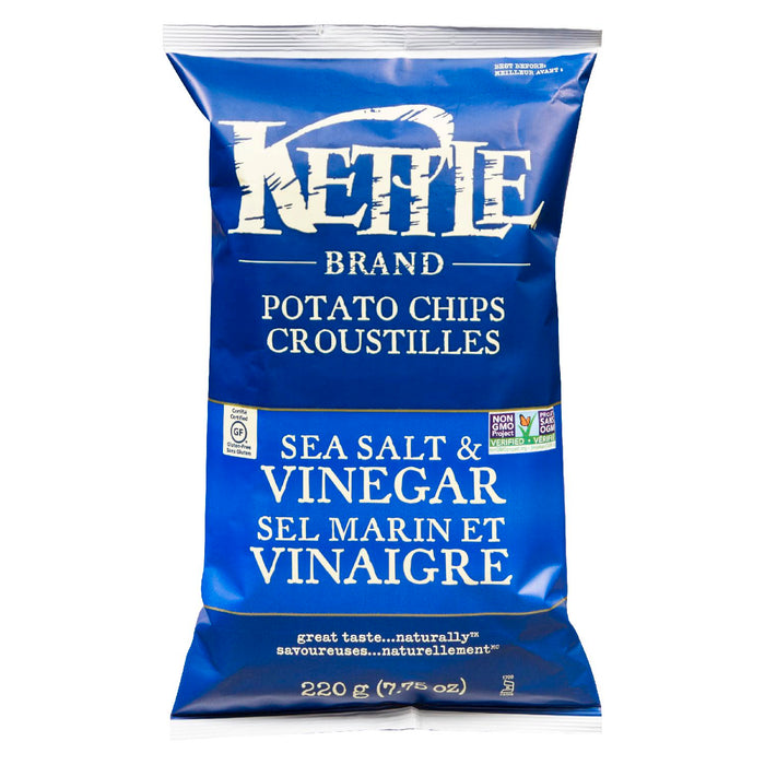 KETTLE CHIPS SEL MARIN ET VINAIGRE 220 G